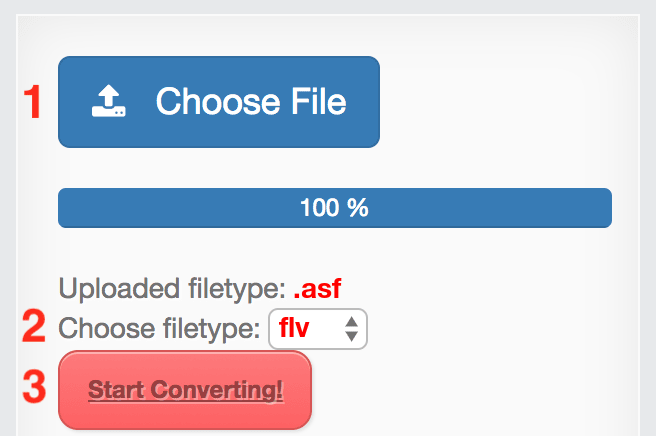 How to convert ASF files online to FLV